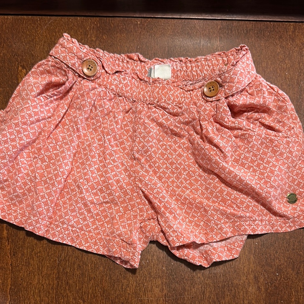 Roxy Coral Patterned Shorts w/Sailor Buttons - 7